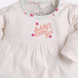 BABY GO  Infant Girls Pink Printed ALine Dress