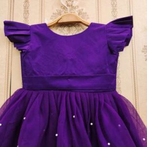 BAESD Girls Embellished Flared Sleeve Fit  Flare D