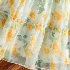 BAESD gilrs Floral Print ALine Dress