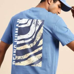 Being Human Brand Logo  Graphic Printed Pure Cotto
