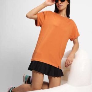 Bewakoof Solid DropShoulder Sleeves Boyfriend Fit