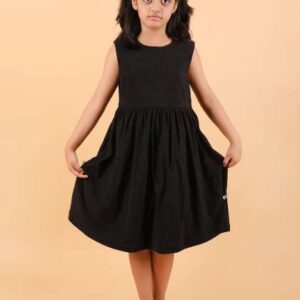 CALYX CLOTHING Girls Fit and Flare Dress With Chec