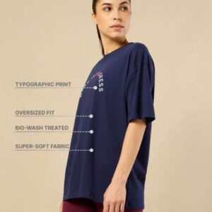 CULT Typography Printed DropShoulder Sleeves Bio F