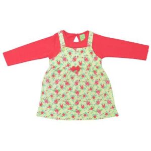 Clothe Funn Girls Floral Printed Cotton Pinafore D