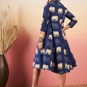 InWeave Conversational Printed Fit  Flare Dress