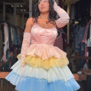 Lea Clothing Co Net Fit  Flare Dress