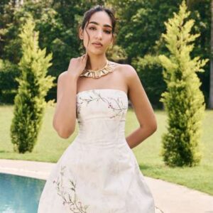Lea Clothing Co Women Floral TieUps Fit and Flare