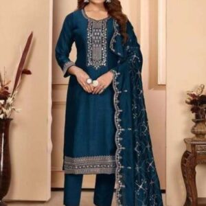 MISS CLOTHING Women Ethnic Motifs Embroidered Kurta with Trousers  Dupatta