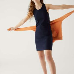 Marks  Spencer Girls Sleeveless Cotton Bodycon Dre