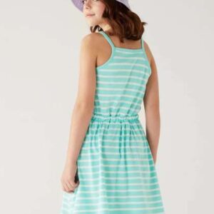 Marks  Spencer Girls Striped Fit and Flare Dress