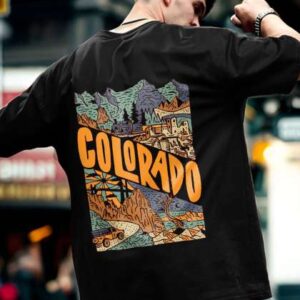 NOBERO Graphic Printed Round Neck Cotton Oversized