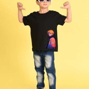 NUSYL Boys Naruto Graphic Printed Round Neck Overs