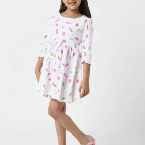 Nauti Nati Print Fit  Flare Dress