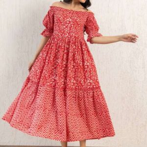 Polago Clothing  Women Ethnic Motifs Print Maxi Mi