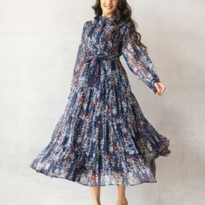 Polago Clothing Women Floral Print Fit  Flare Dres