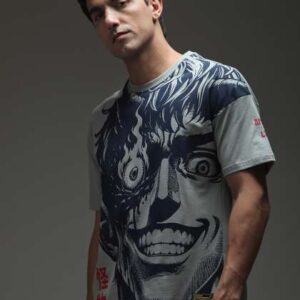 Stormborn Men DropShoulder Anime Printed Cotton Ov