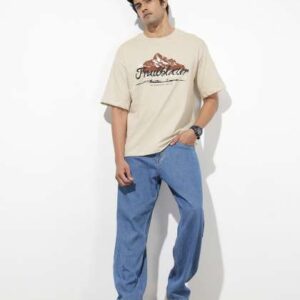 The Roadster Life Co Relaxed Fit Graphic Printed P