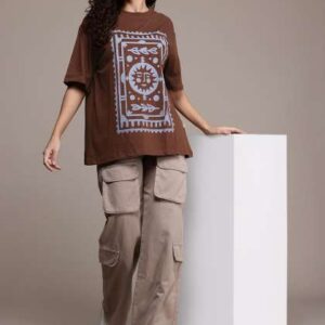 The Roadster Lifestyle Co Printed Pure Cotton Tshi