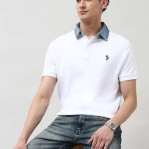 US Polo Assn Denim Co Polo Collar Short Sleeves Cotton Regular Fit Tshirt
