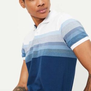 max Colourblocked Polo Collar Tshirt